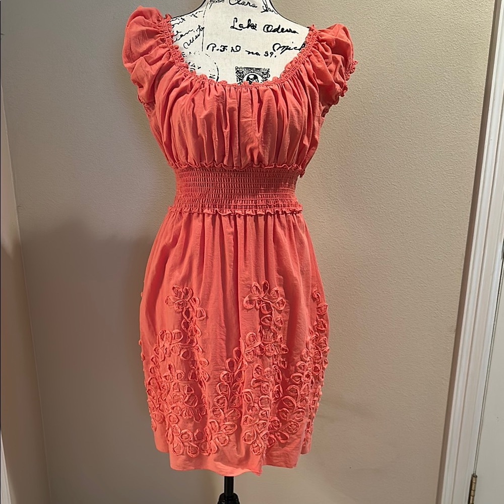 Elegant Coral Dress
